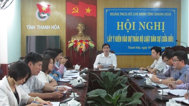 Thanh Hóa Nâng cao nhận thức, trách nhiệm của đoàn viên, thanh niên về sửa đổi và thi hành Bộ luật Dân sự